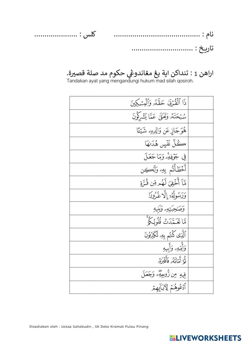 Mad Silah Qosiroh - Kalimah