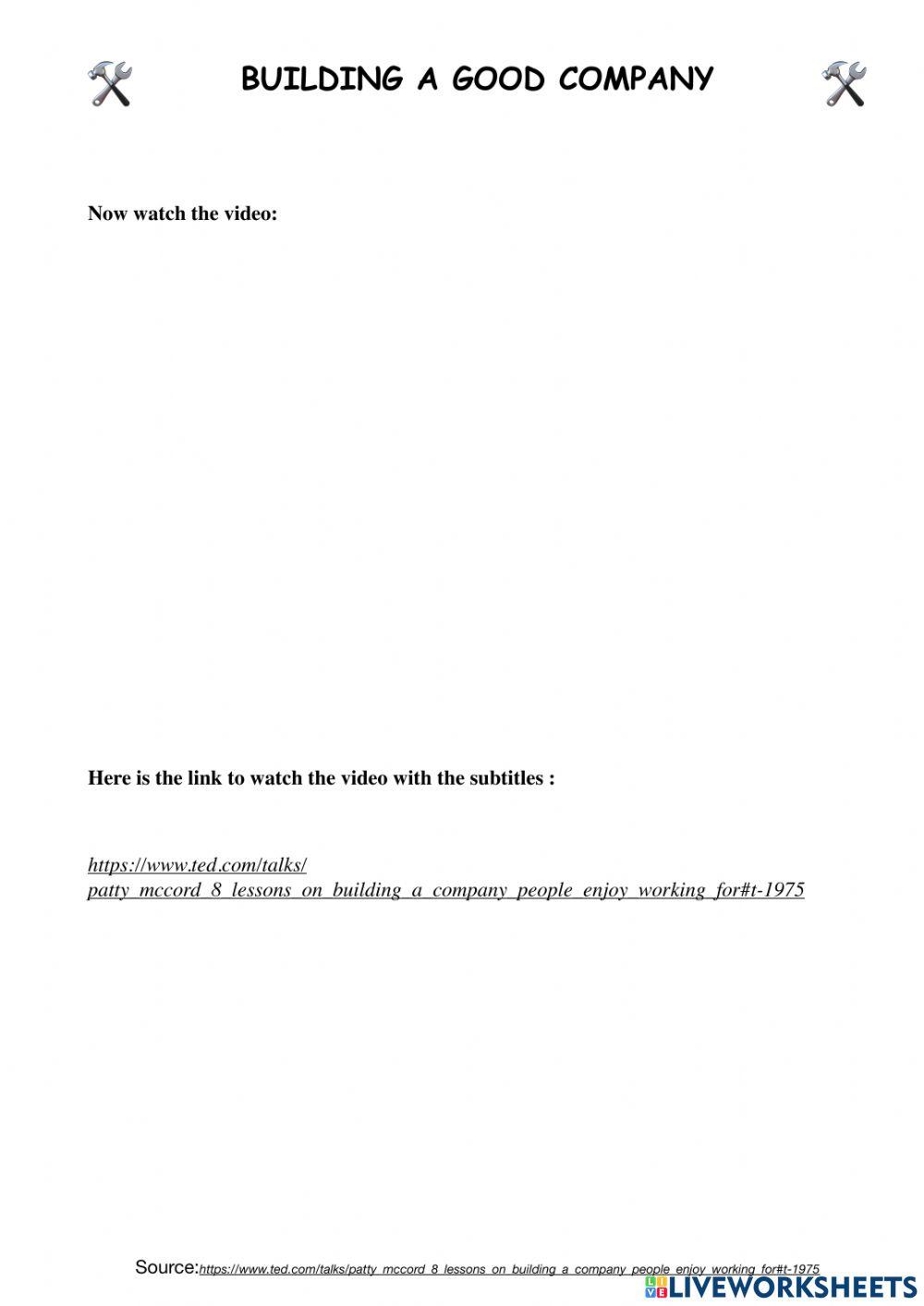 Building a good company