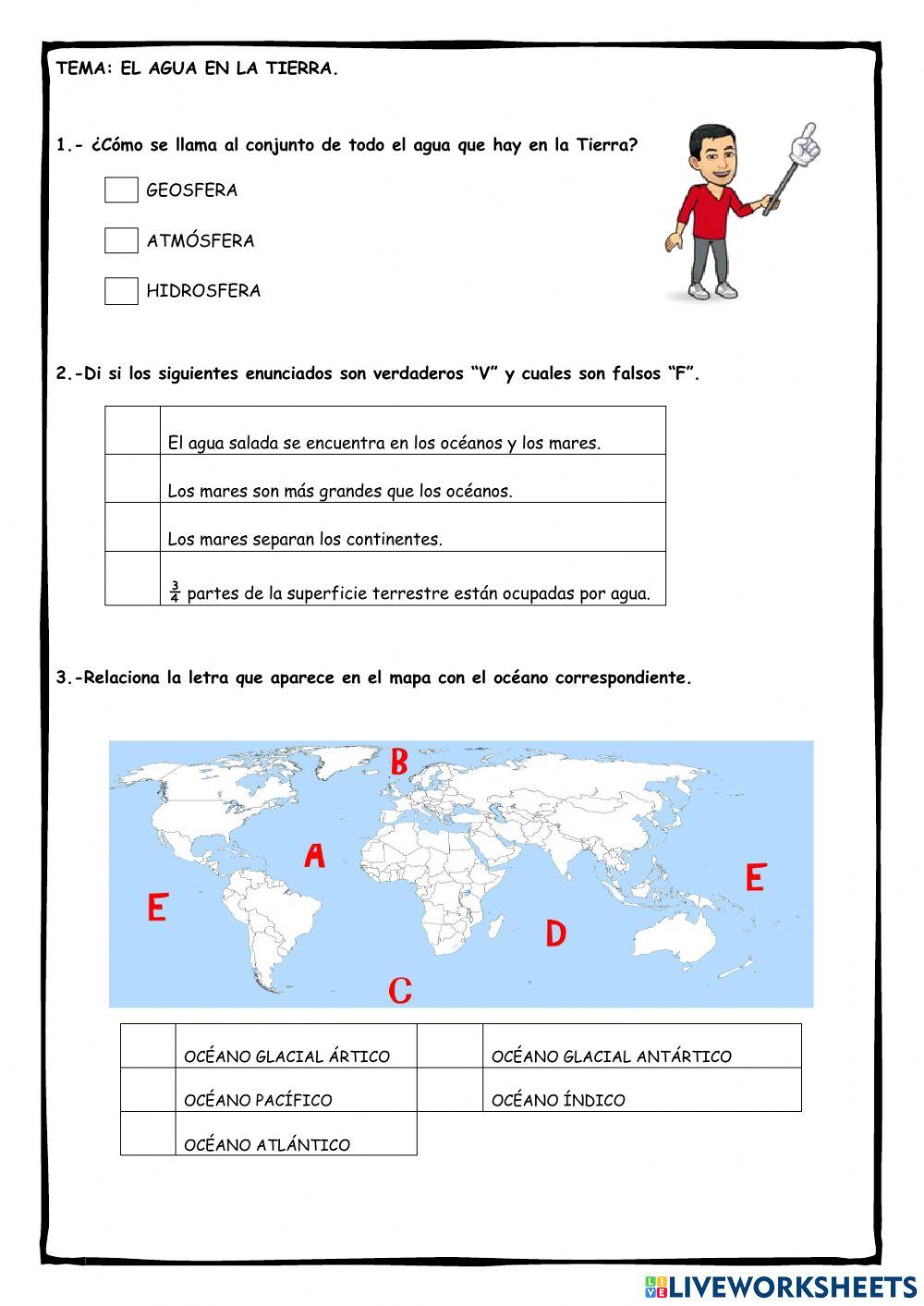 Ficha 2: El agua en la Tierra