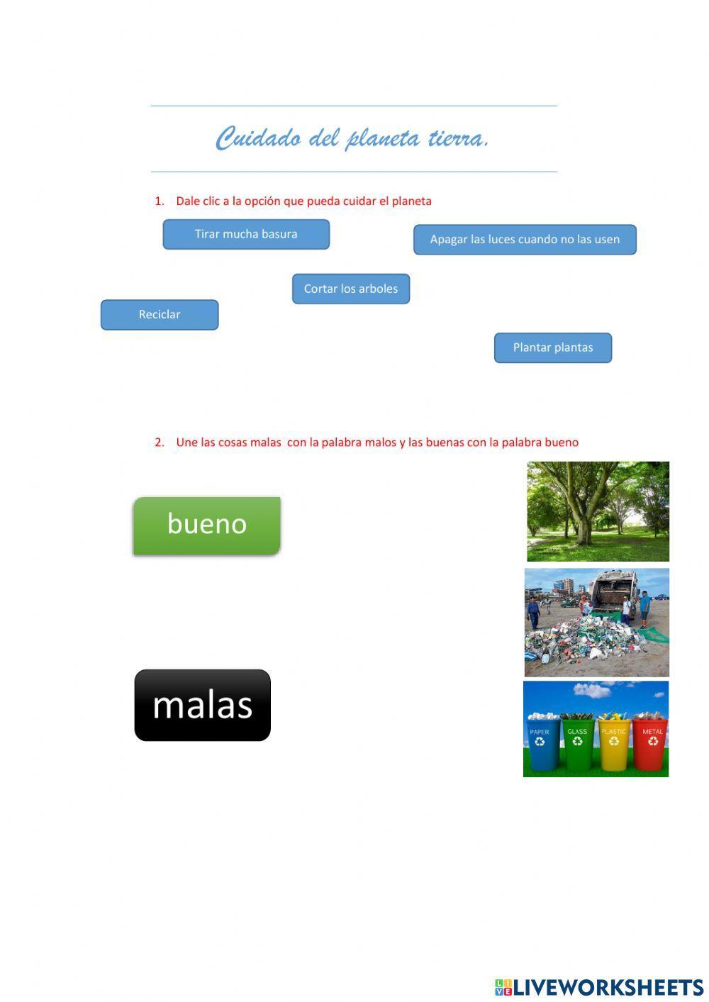 El cuidado del planeta tierra