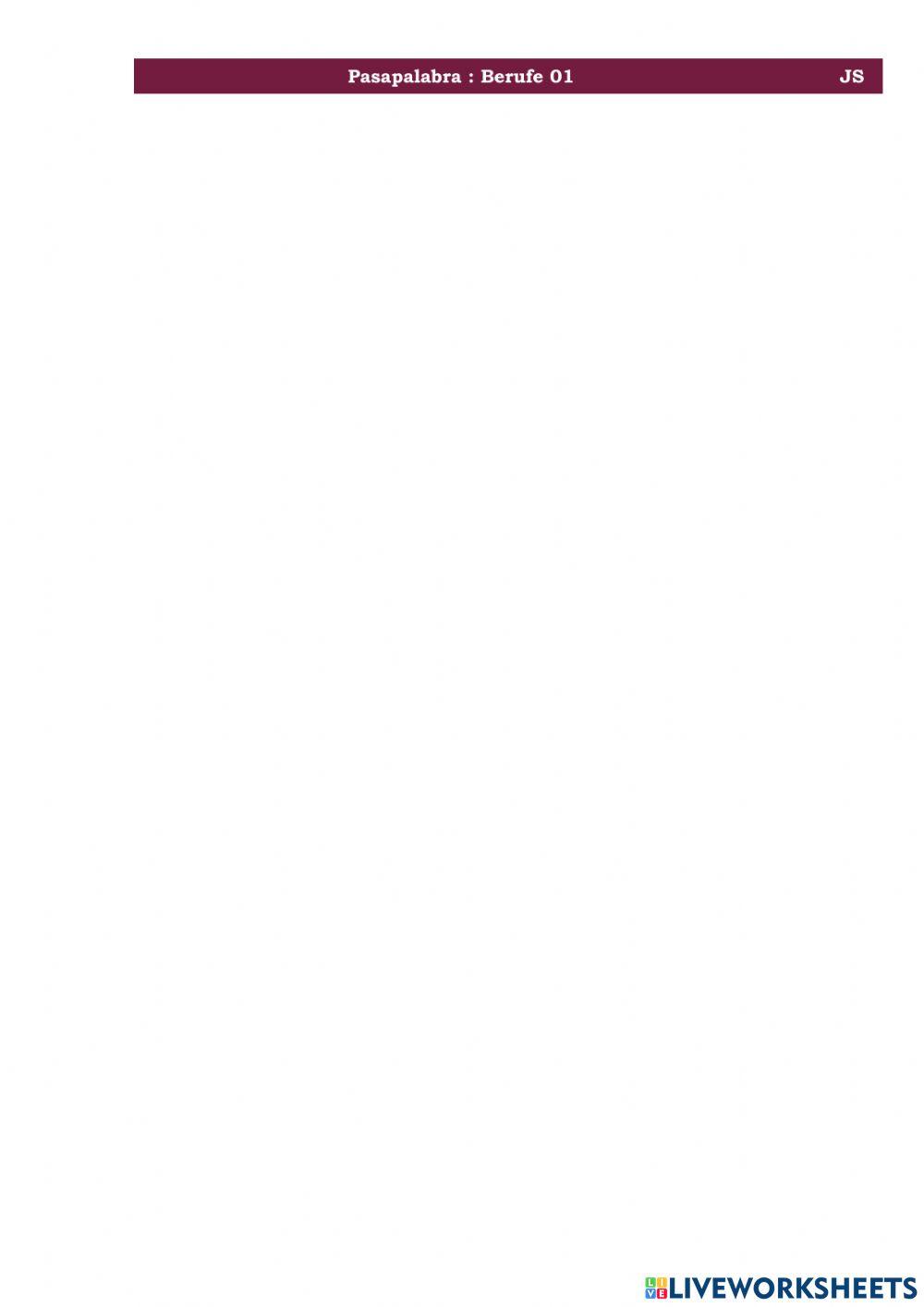 Pasapalabra Berufe 01