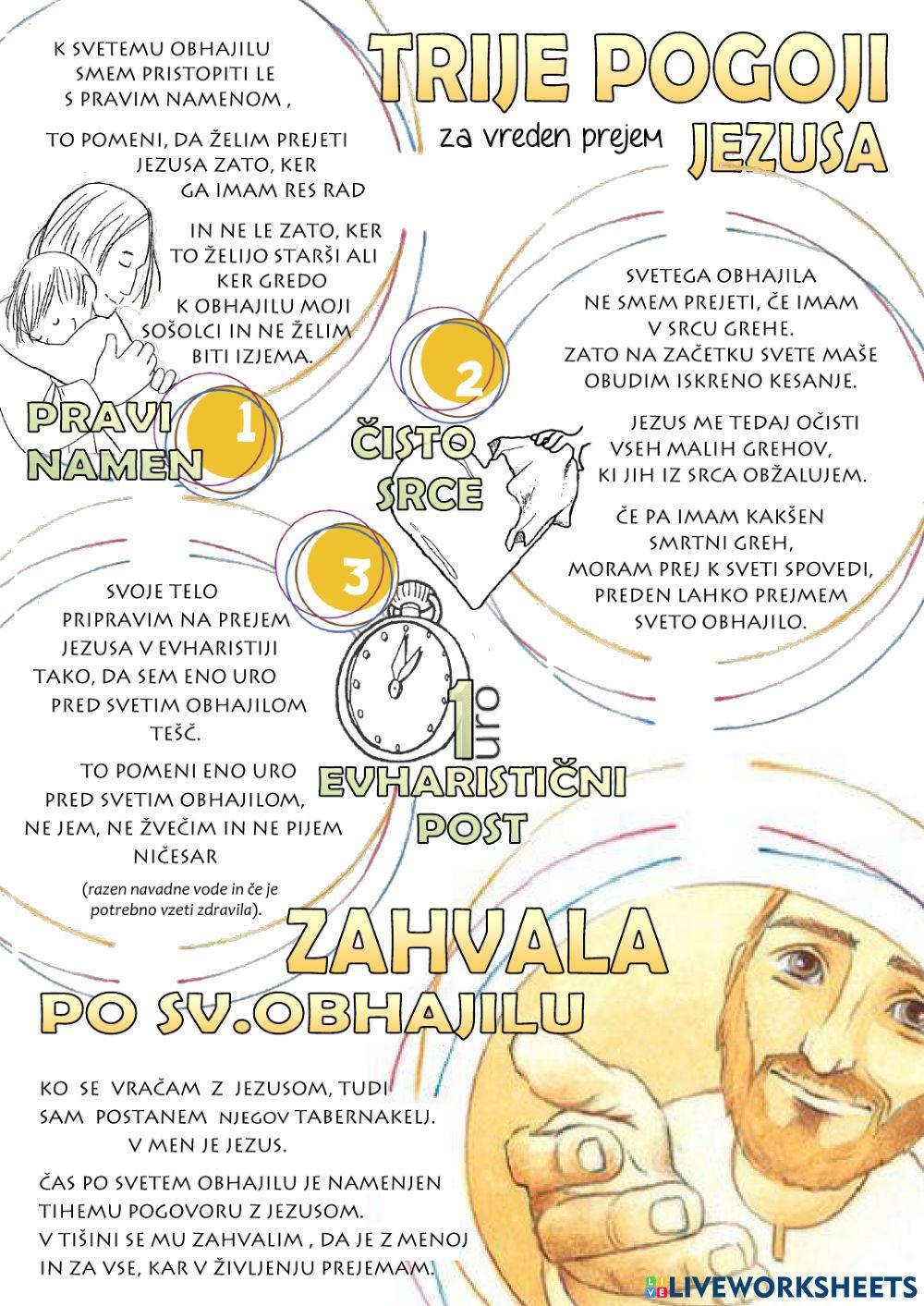 Vreden prejem sv. obhajila