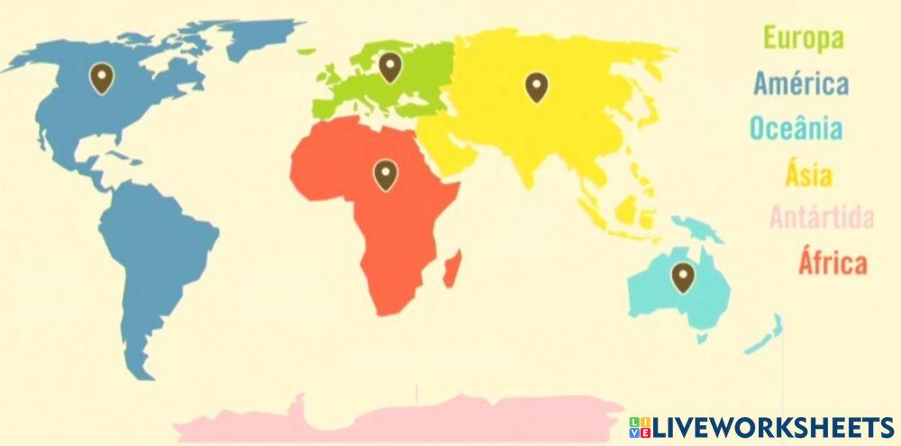 Continentes e Oceanos
