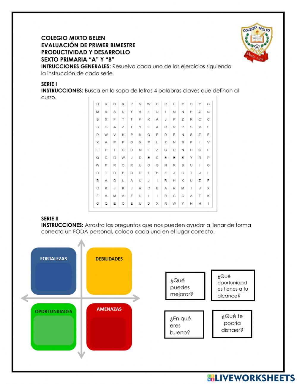 Evaluación de Productividad