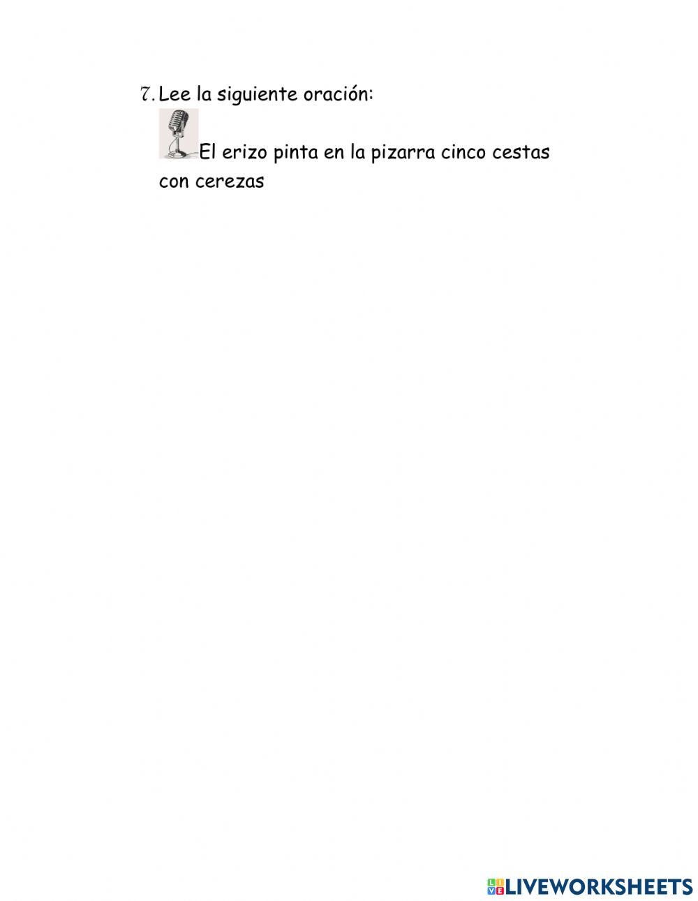 Comprensión oral(za, ce, ci, zo, zu)