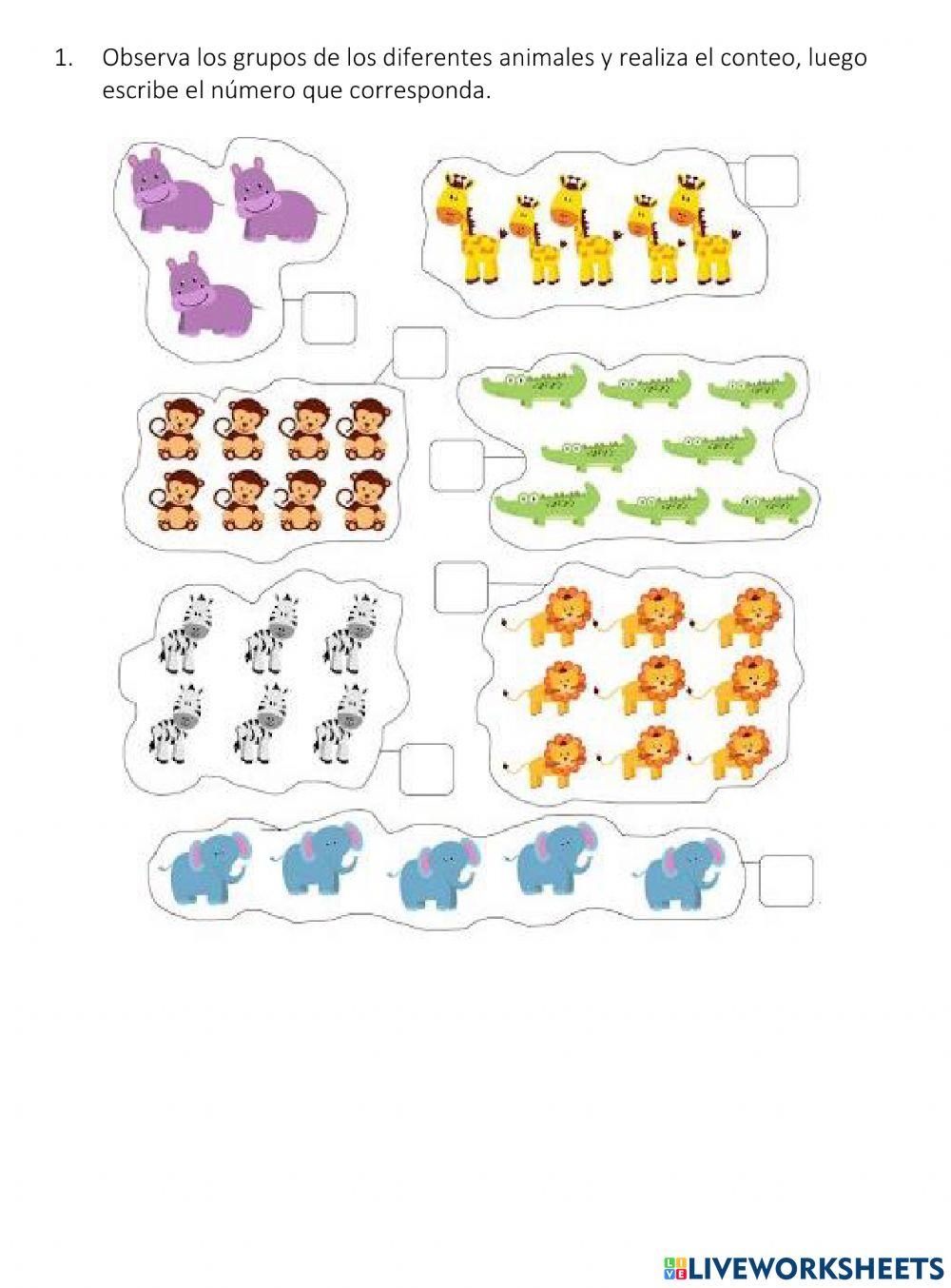 Actividad de repaso: conteo de número hasta el 10
