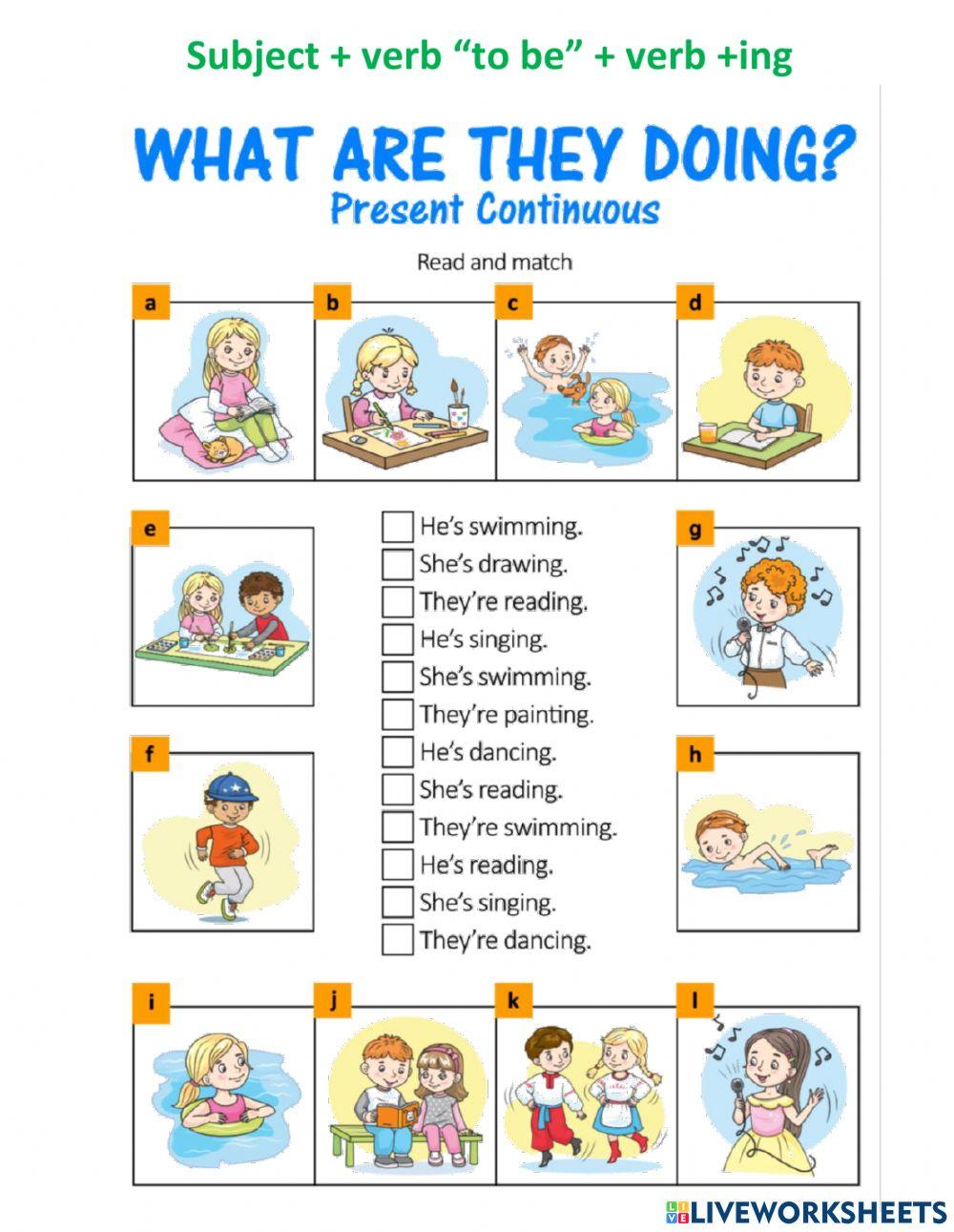 Present Continuous  fun