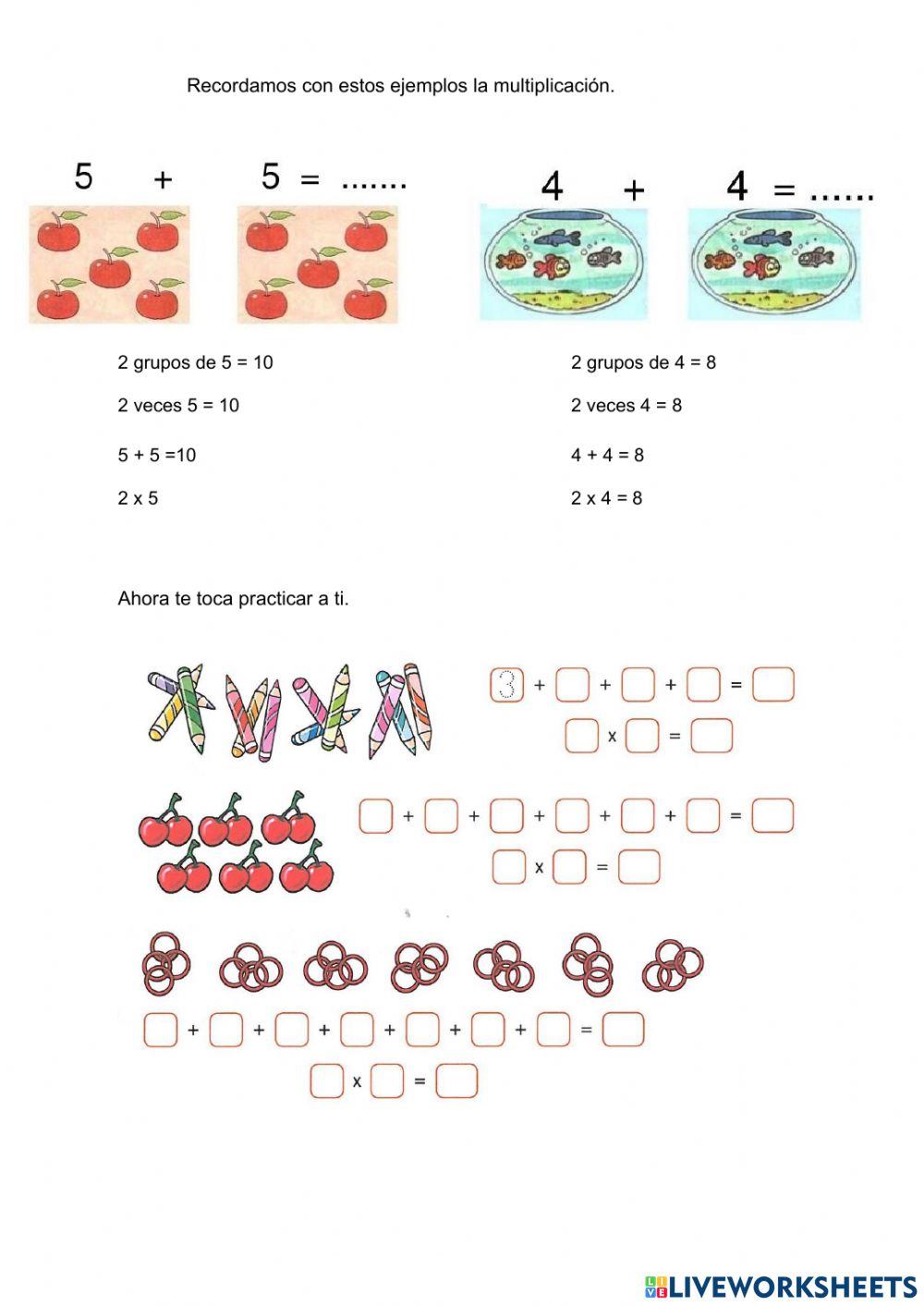 Iniciando la multiplicacion
