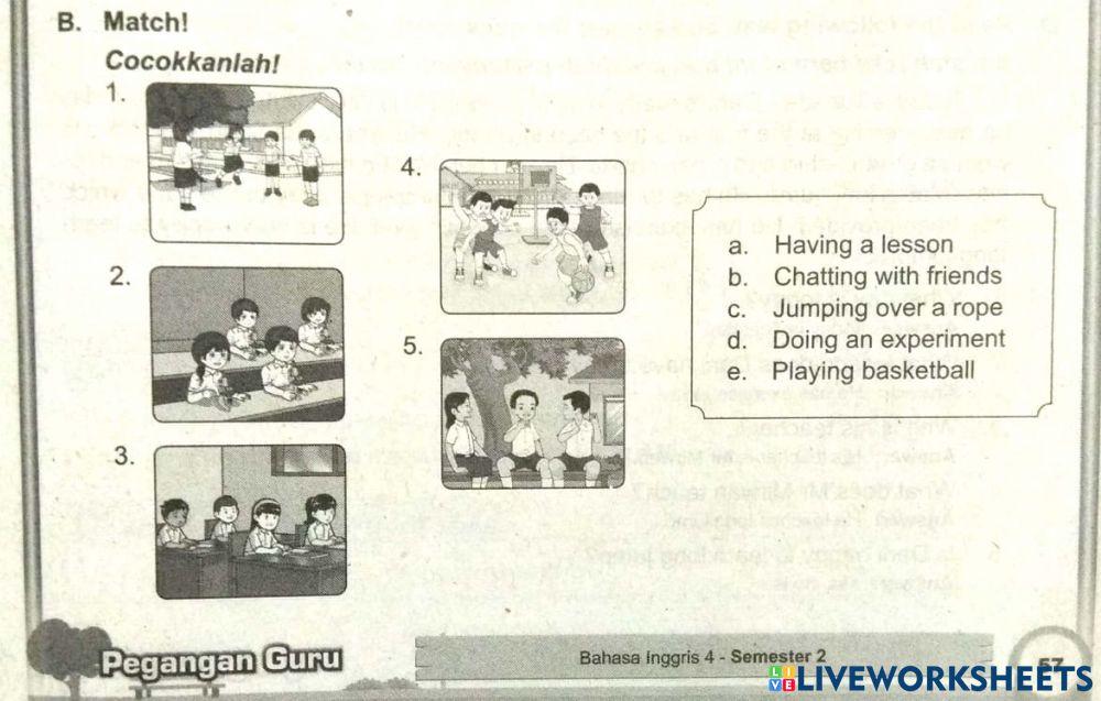 Kinds of Activity at School