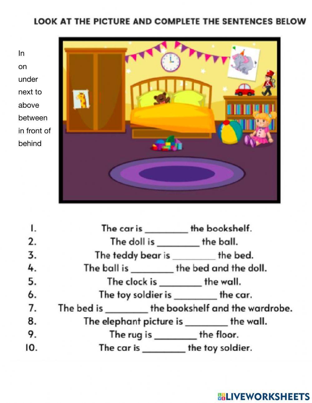 Prepositions of place