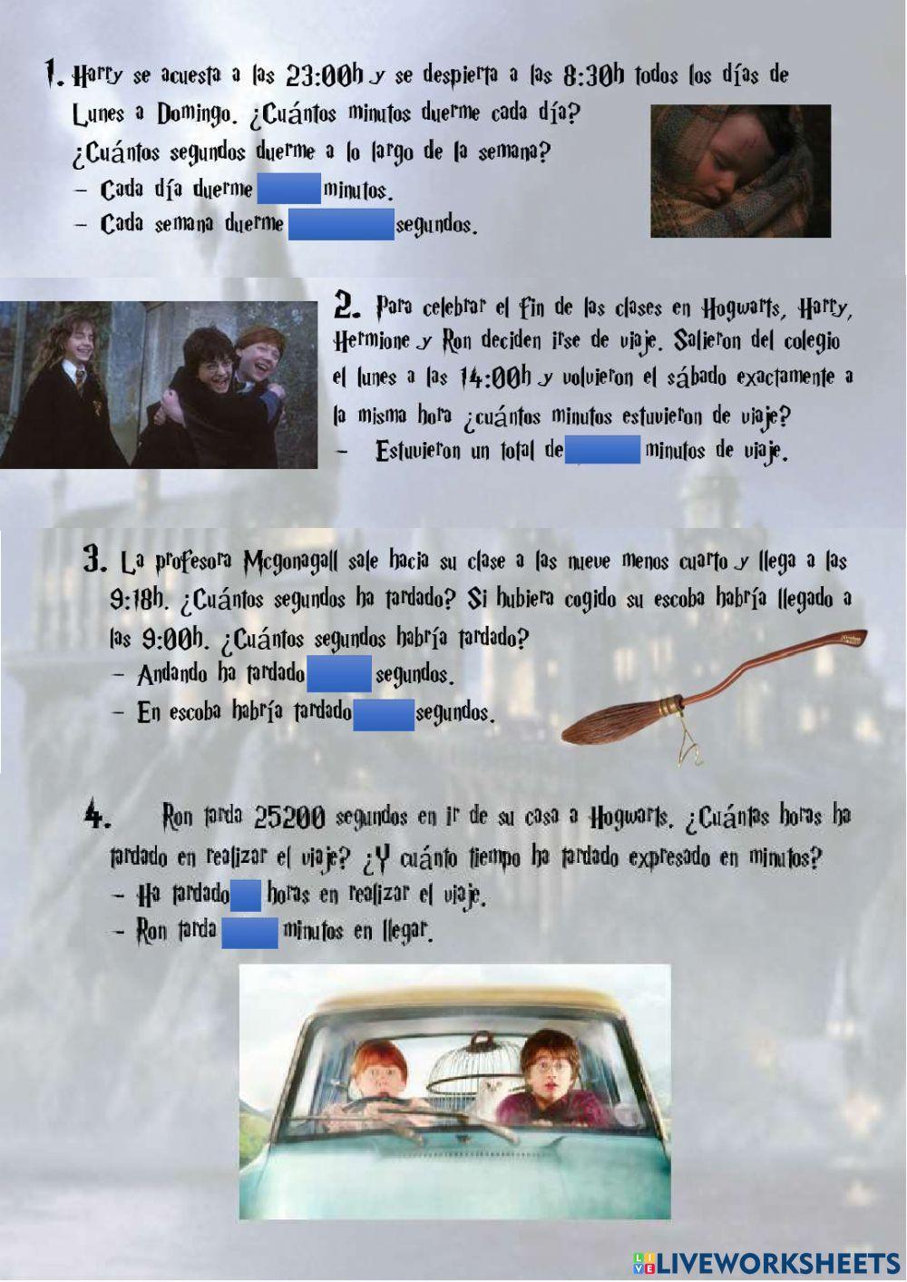 Sistema sexagesimal Harry Potter