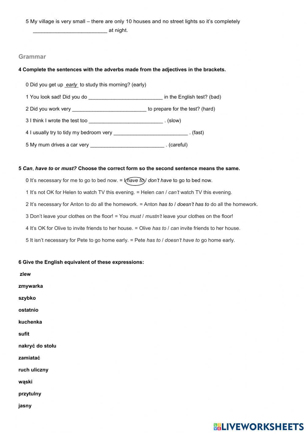 Test Unit 5 - grade 7