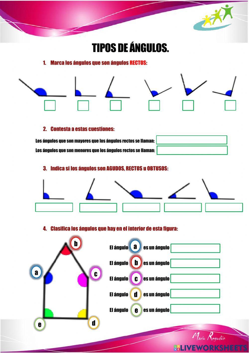 Tipos de ángulos