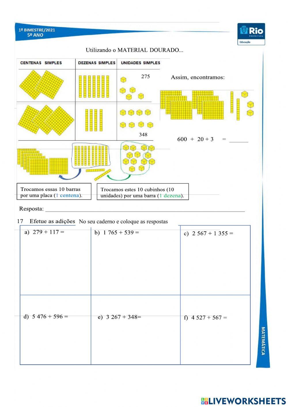 Atividade de Matematica