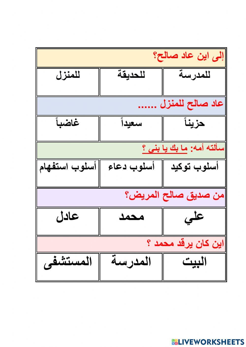 الفهم القرائي