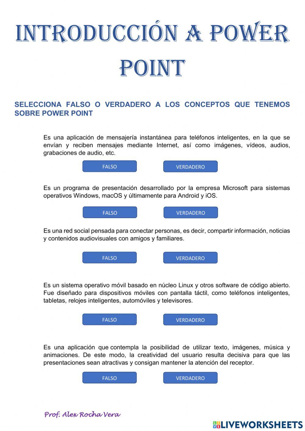 Introduccion a power point