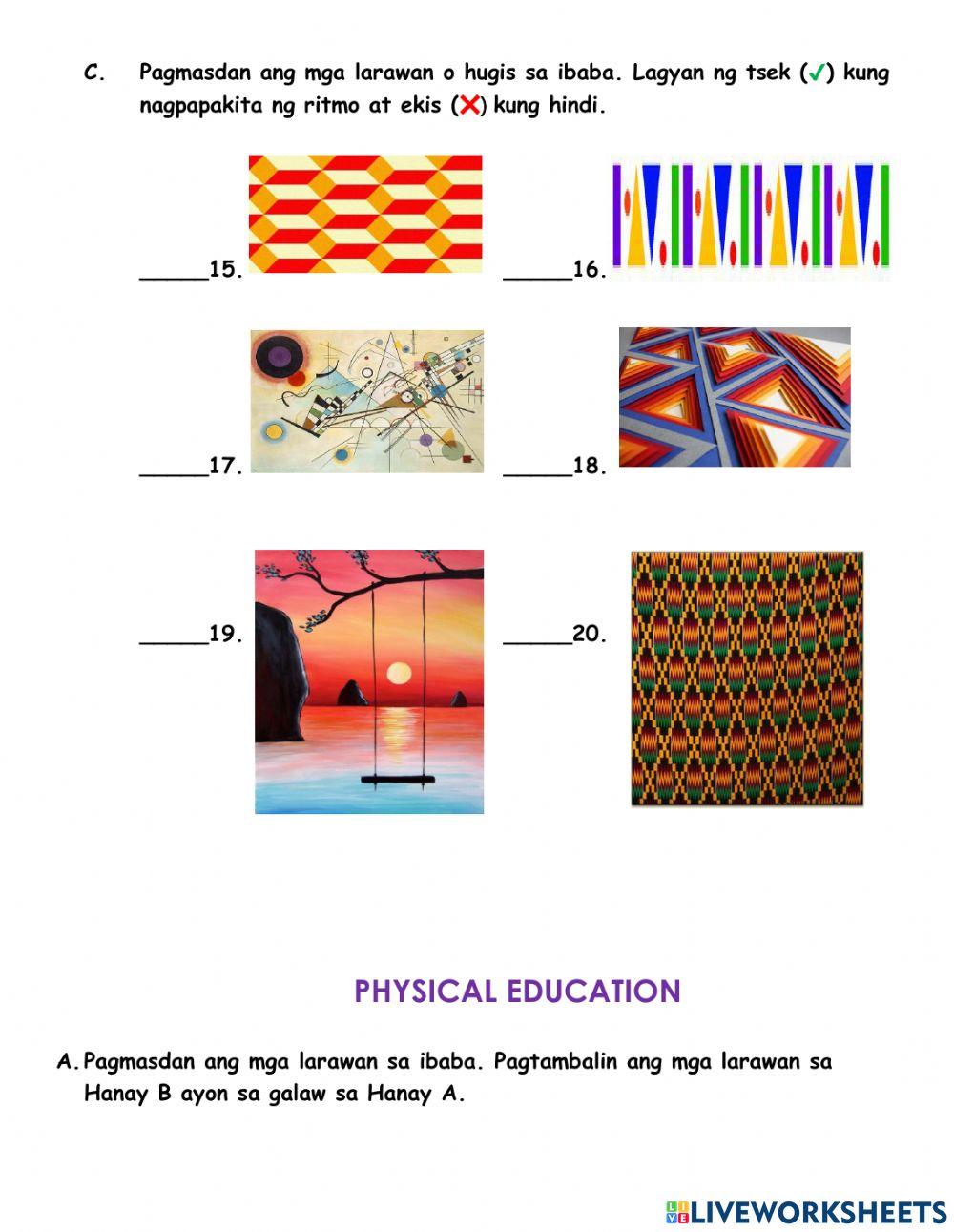 Lingguhang Pagsusulit sa MAPEH