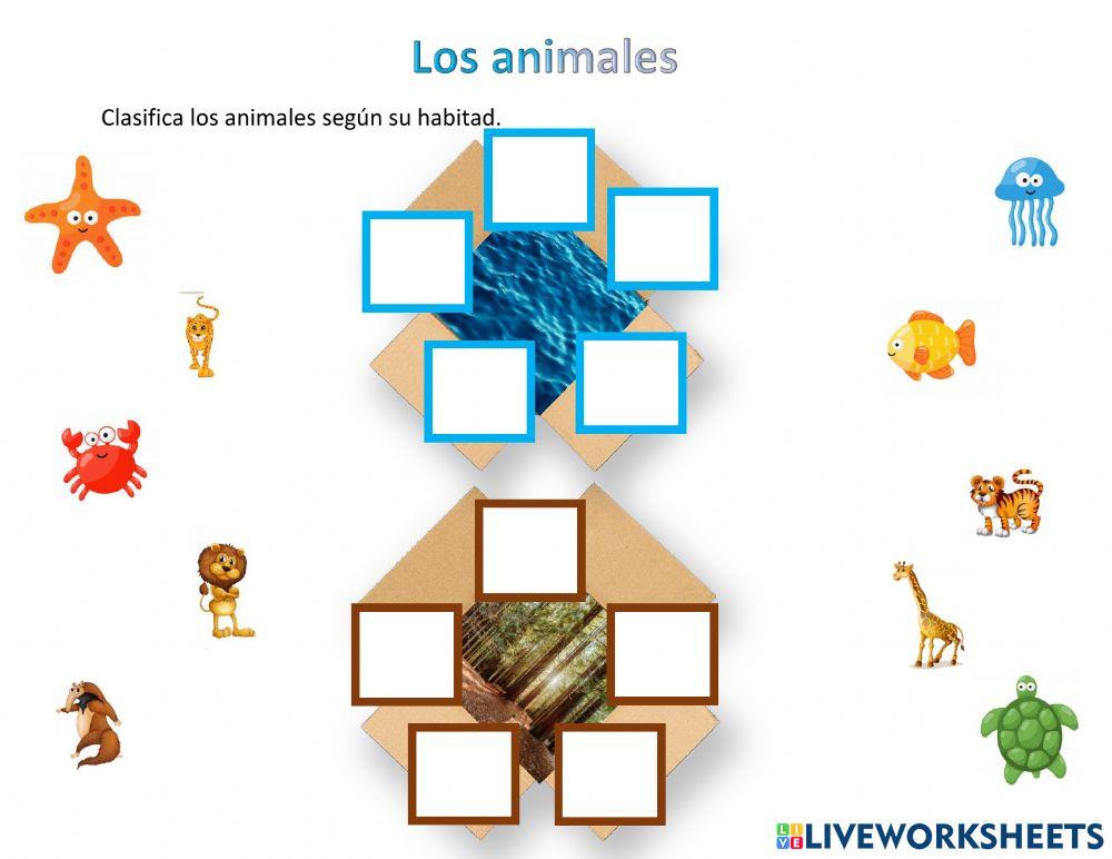 Los animales y su habitad