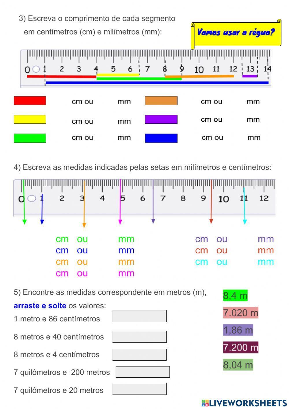 Medidas de comprimento