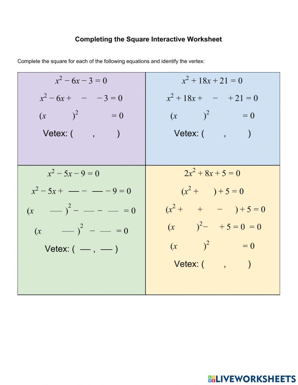 Completing the Square