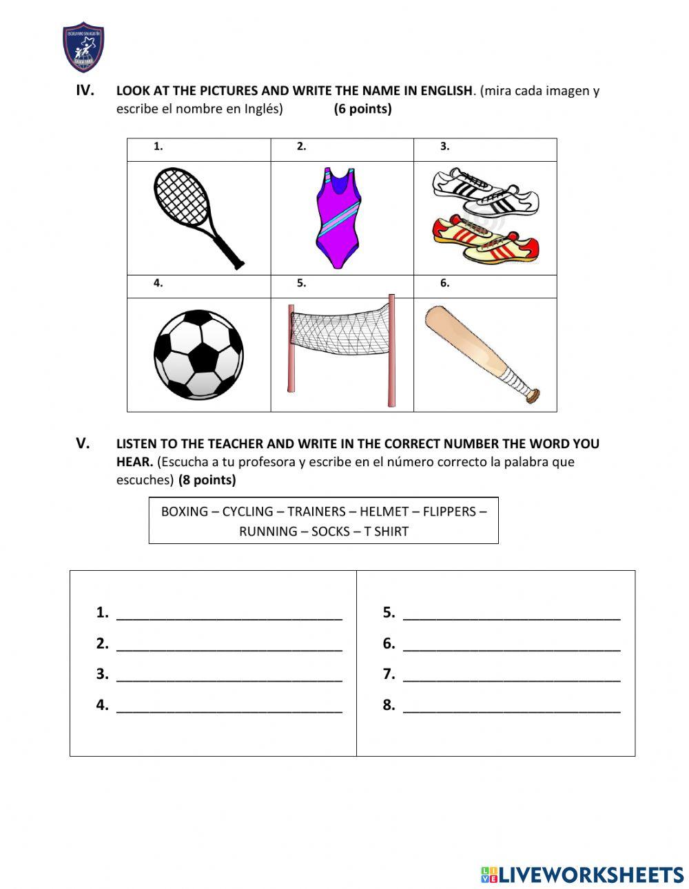Worksheet 5th grade
