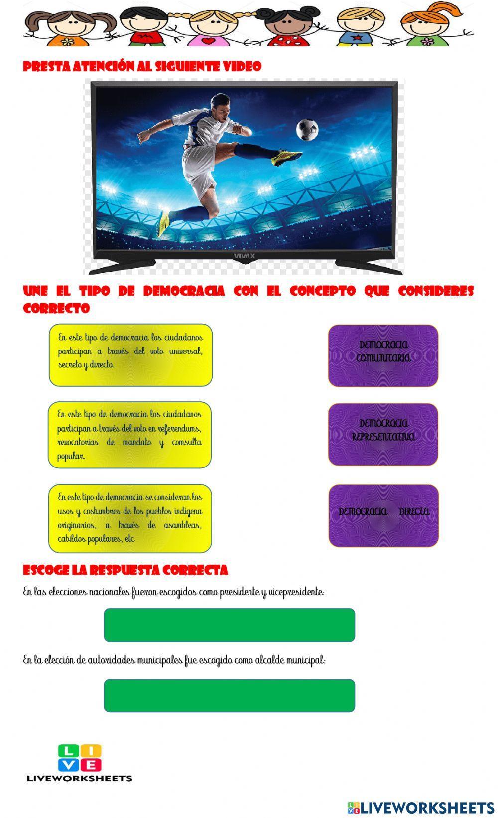 Formas del ejercicio de la democracia Formas del ejercicio de la democracia