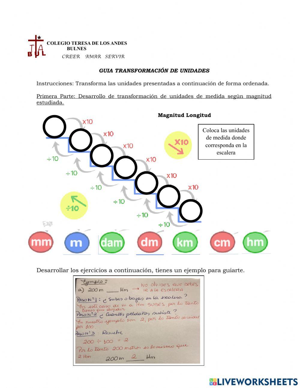 Transformación de Unidades