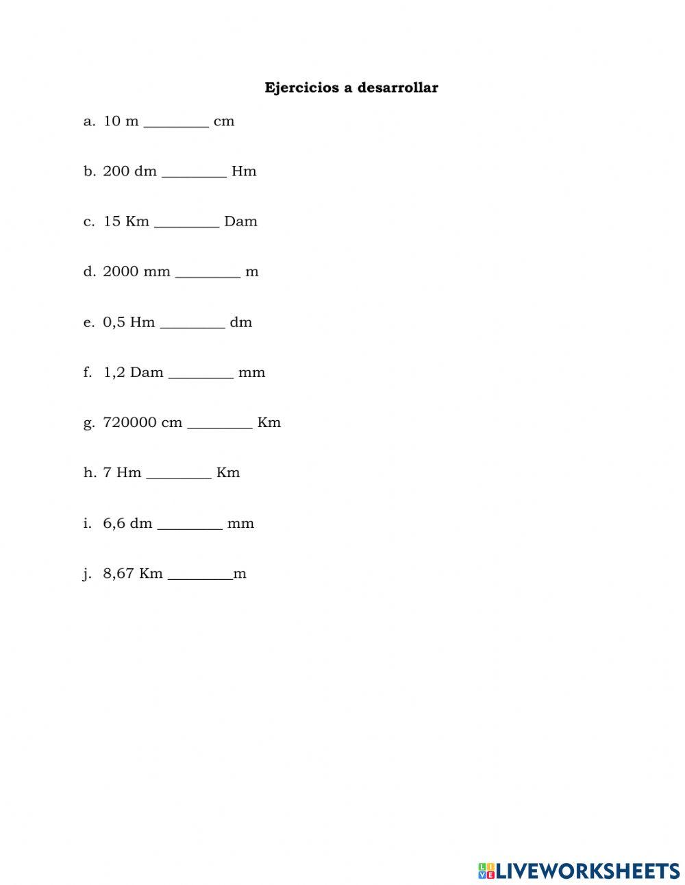 Transformación de Unidades