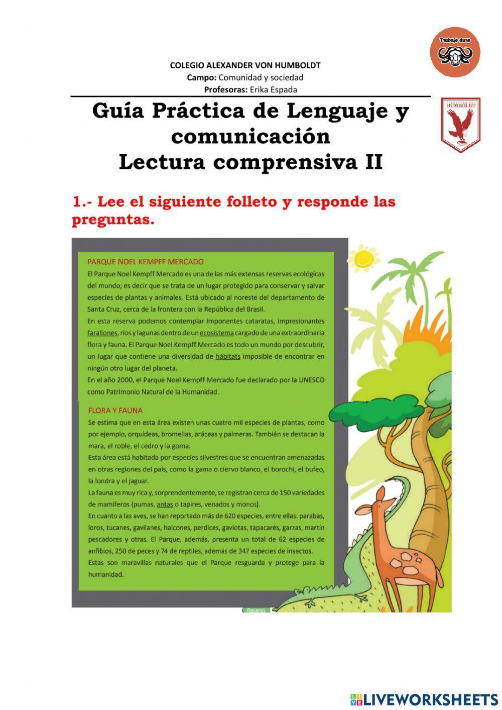 Comprension lectora ii