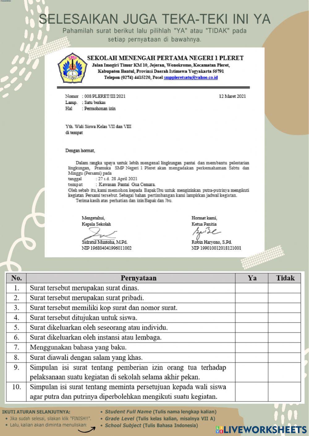 Surat Dinas dan Surat Pribadi