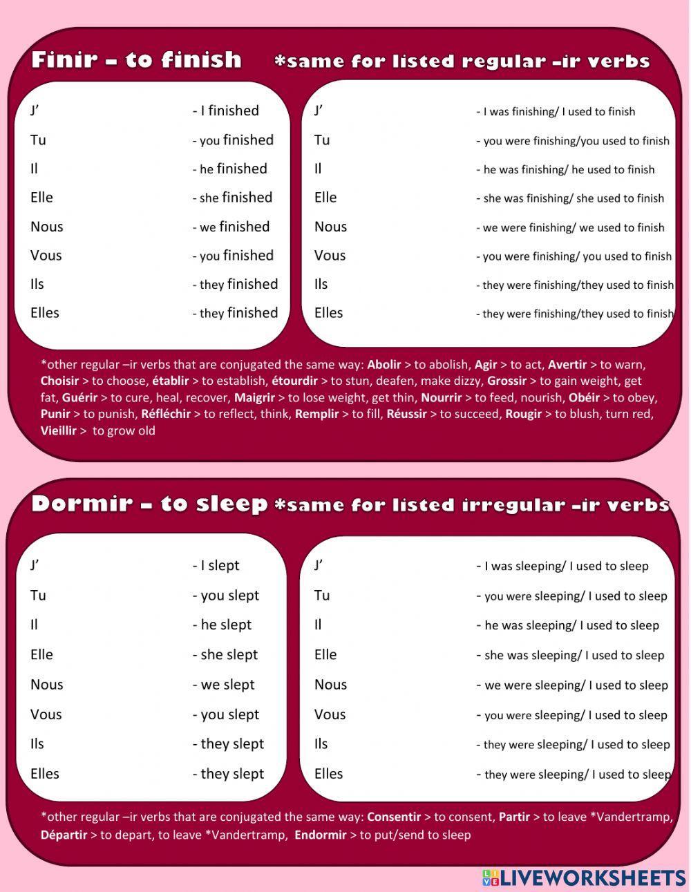 Passé composé vs Imparfait