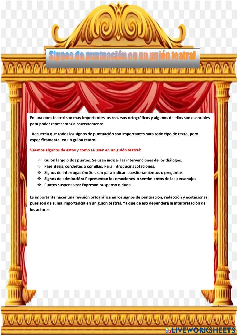 Adaptar un texto narrativo a una obra teatral