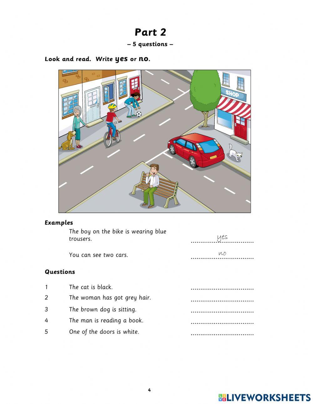 YLE STARTERS READING - WRITING MOCK EXAM - J3