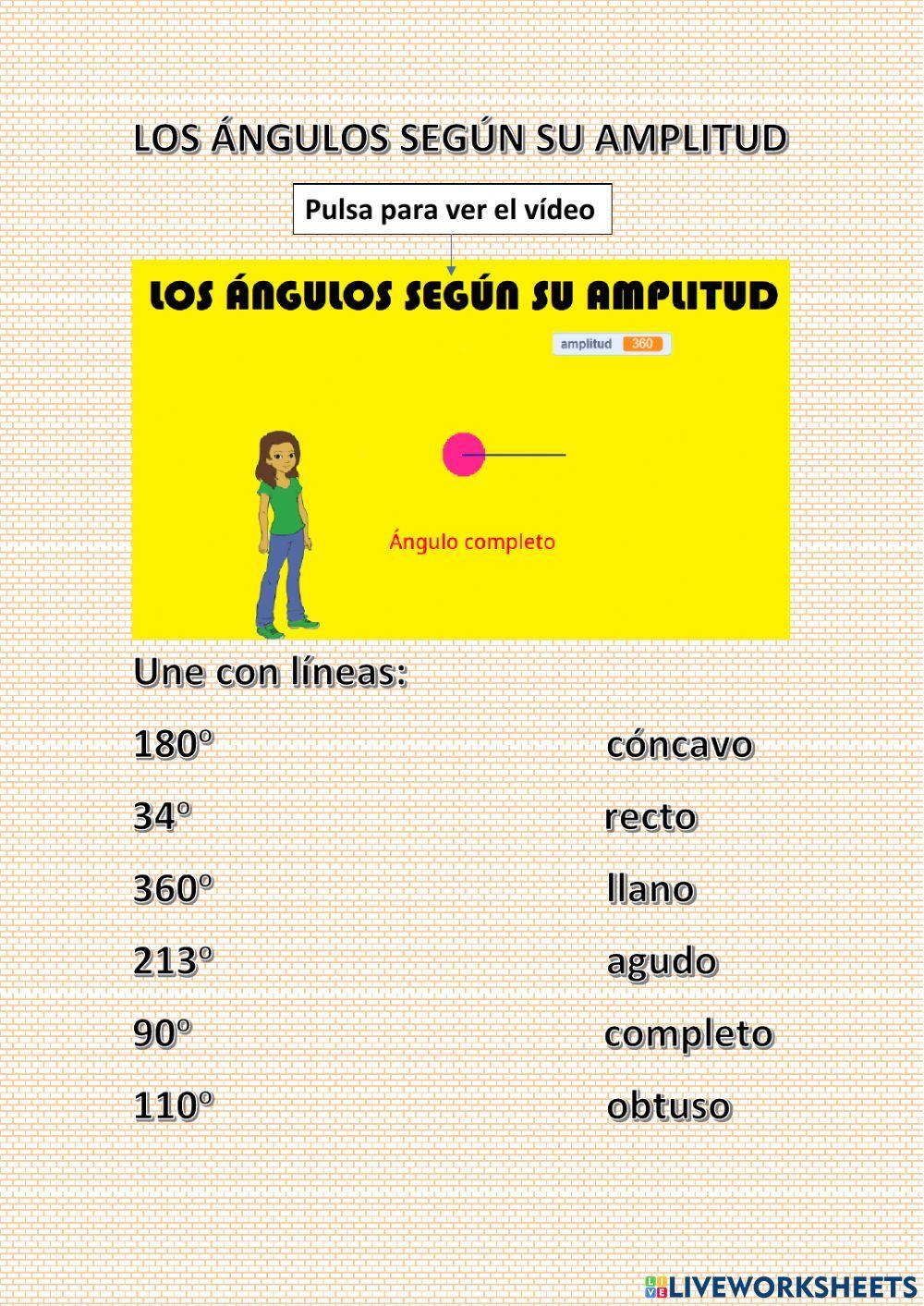 Clasificación de ángulos