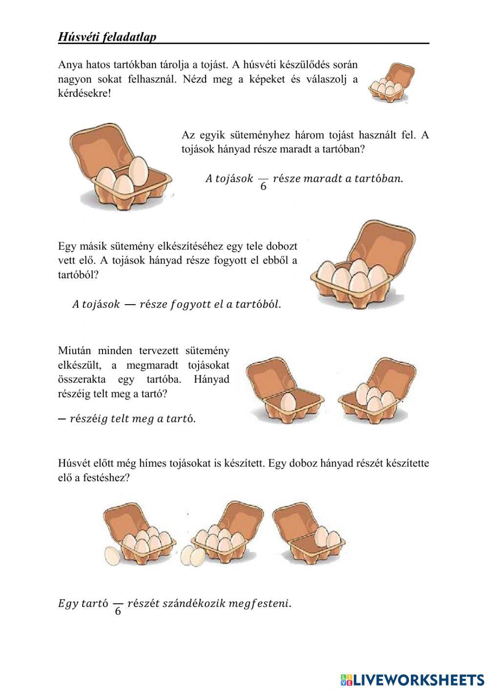 Húsvéti feladatlap