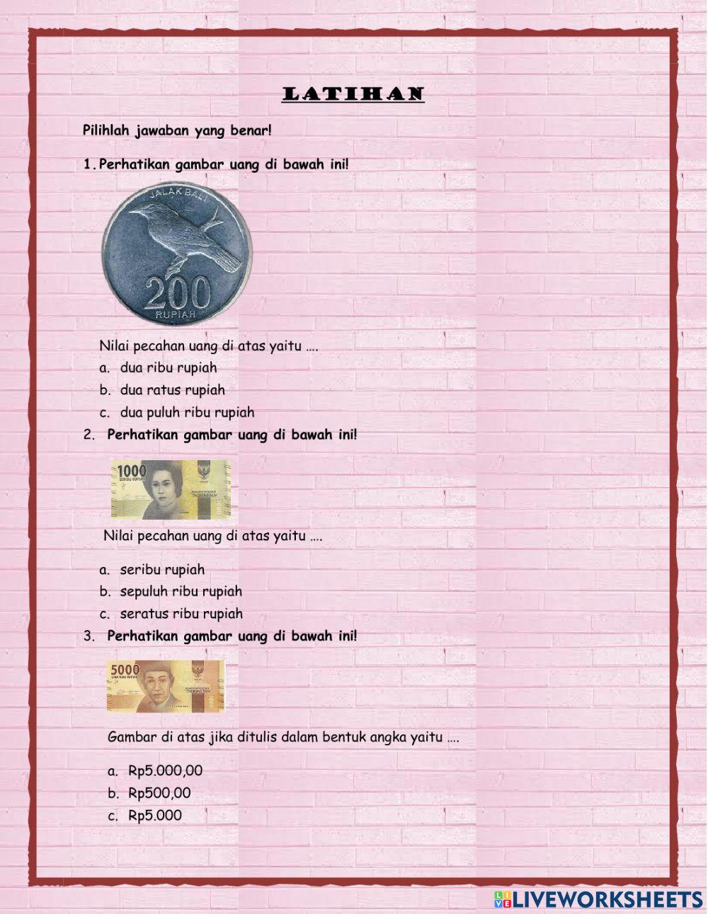 Latihan soal matematika