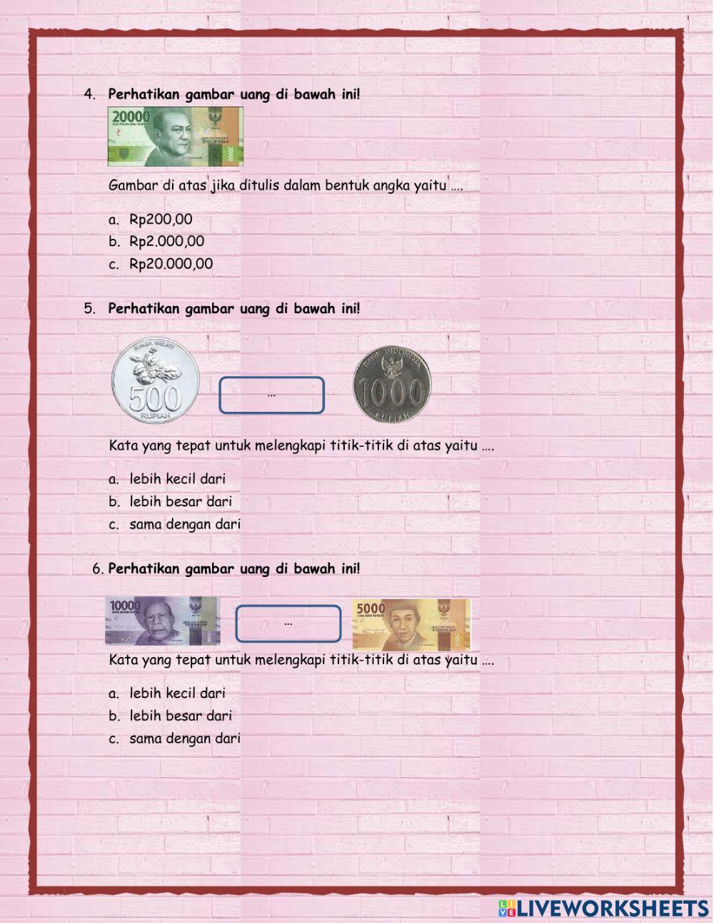 Latihan soal matematika