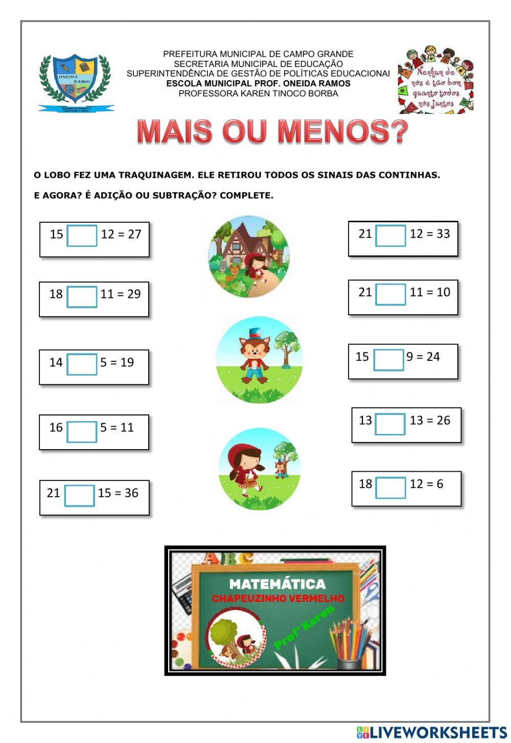 Sequencia Didática - Chapeuzinho