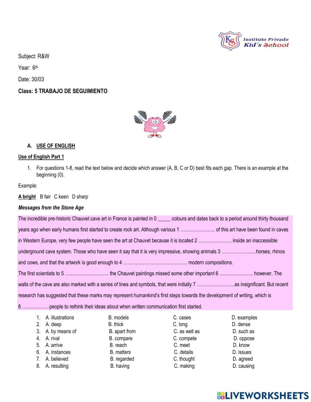 6to R-W trabajo de seguimiento 30-03