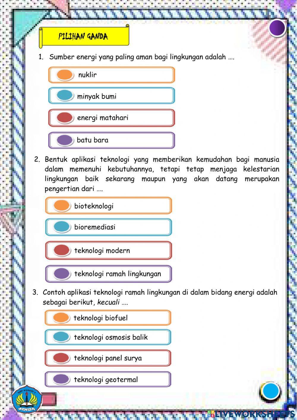 Lkpd teknologi ramah lingkungan