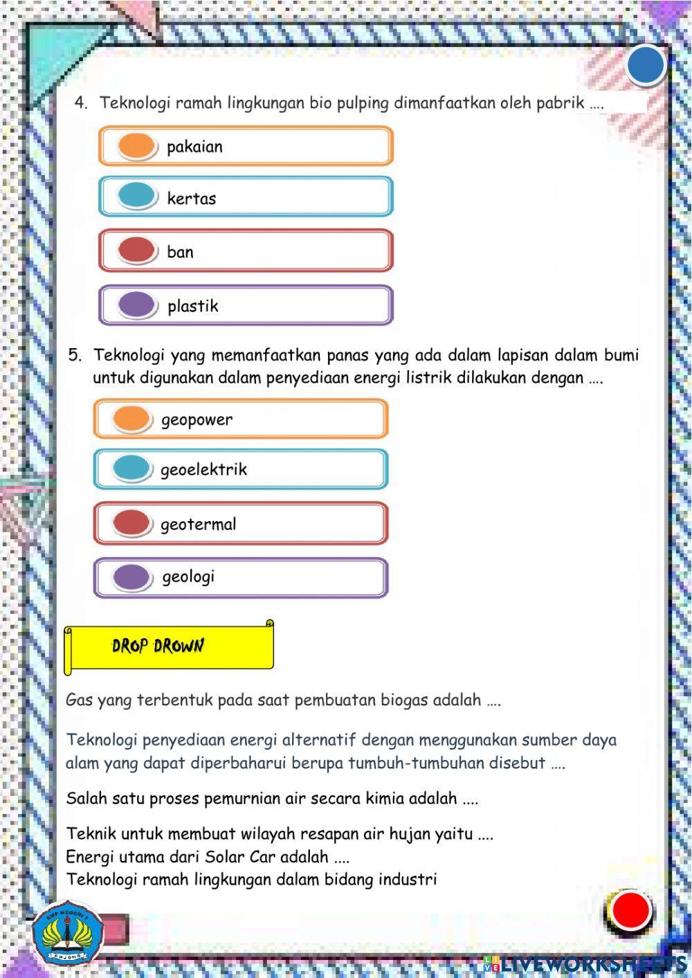 Lkpd teknologi ramah lingkungan