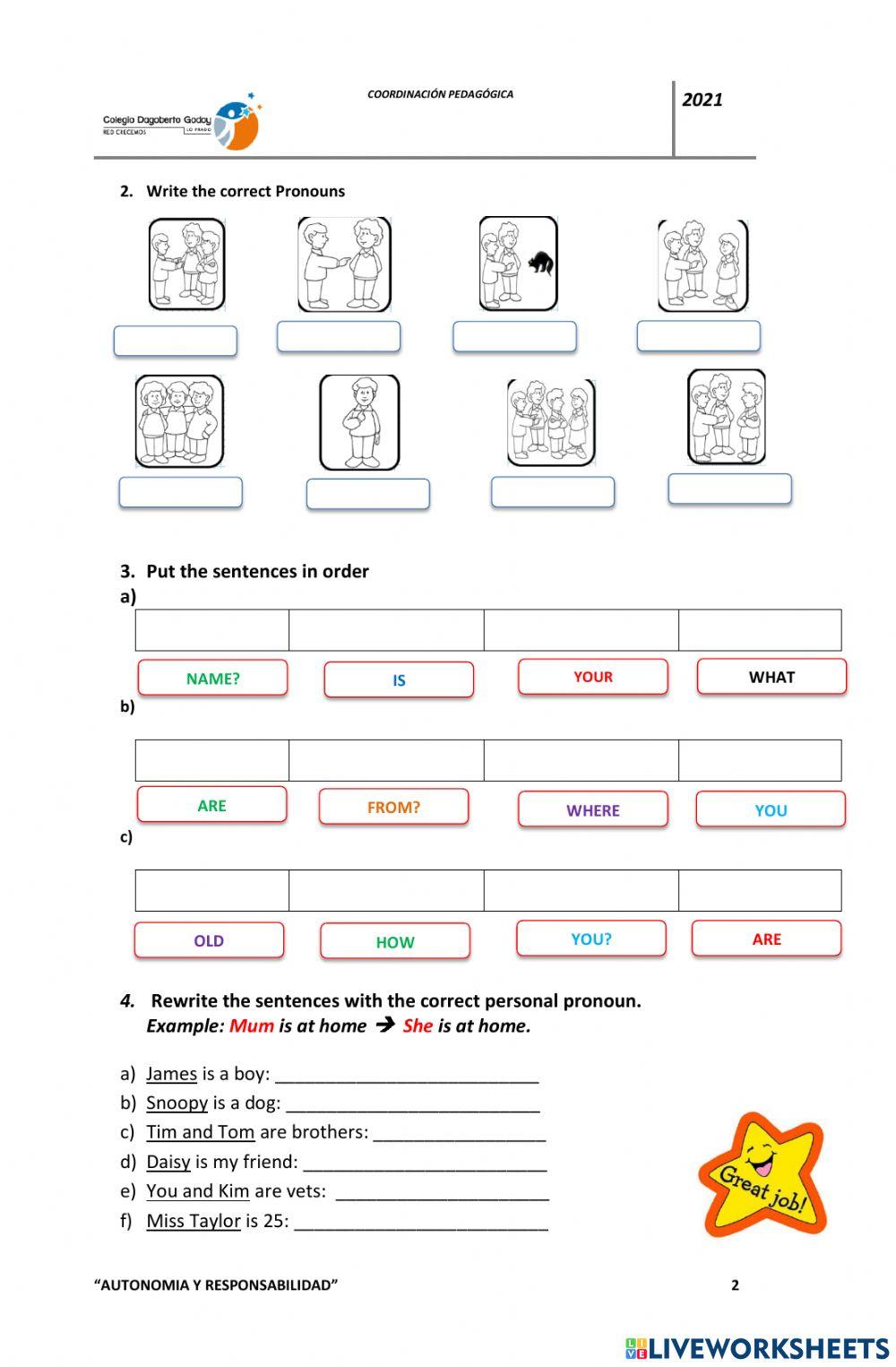 Evaluación 1 6°básico
