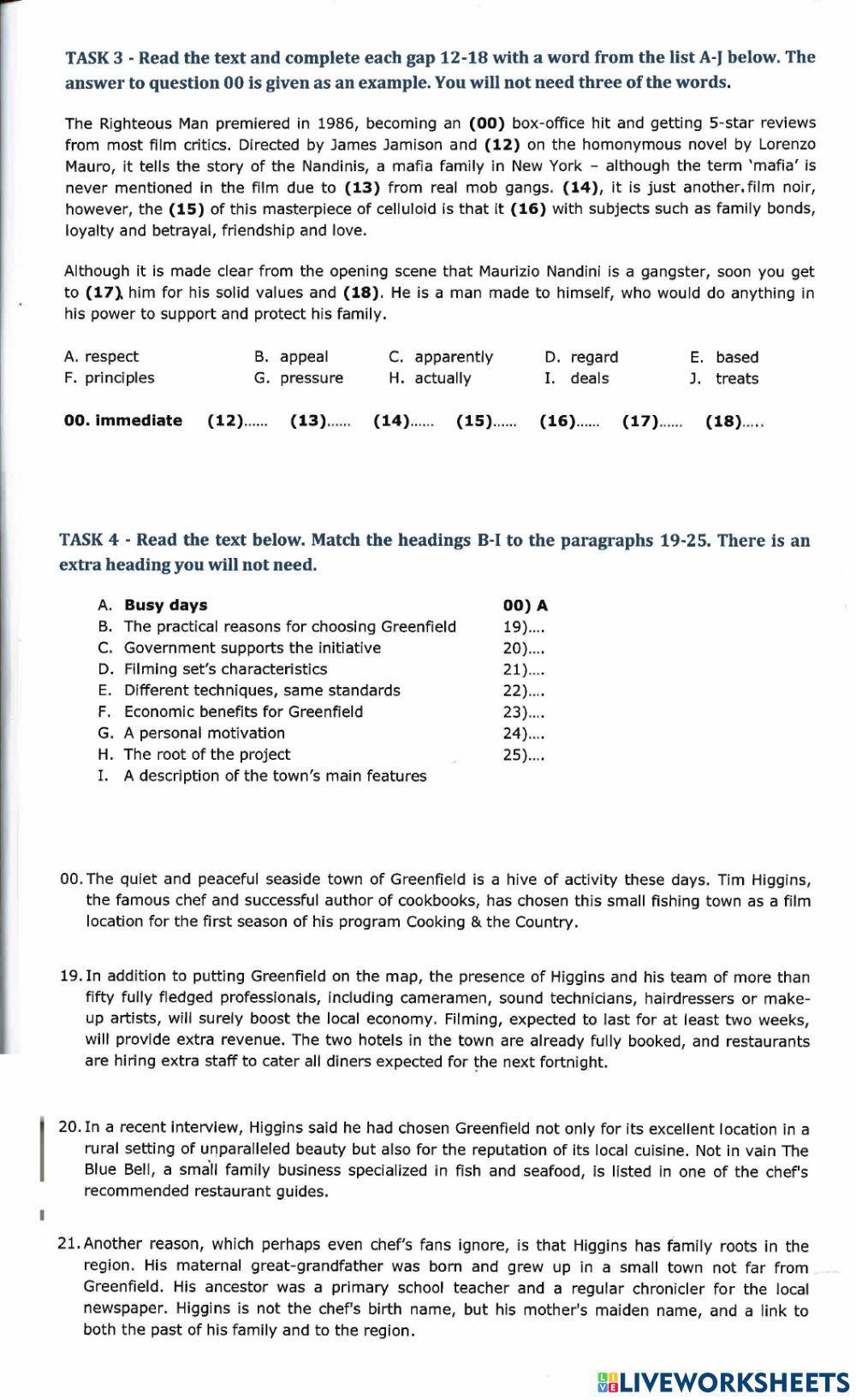 Aptis reading set 14