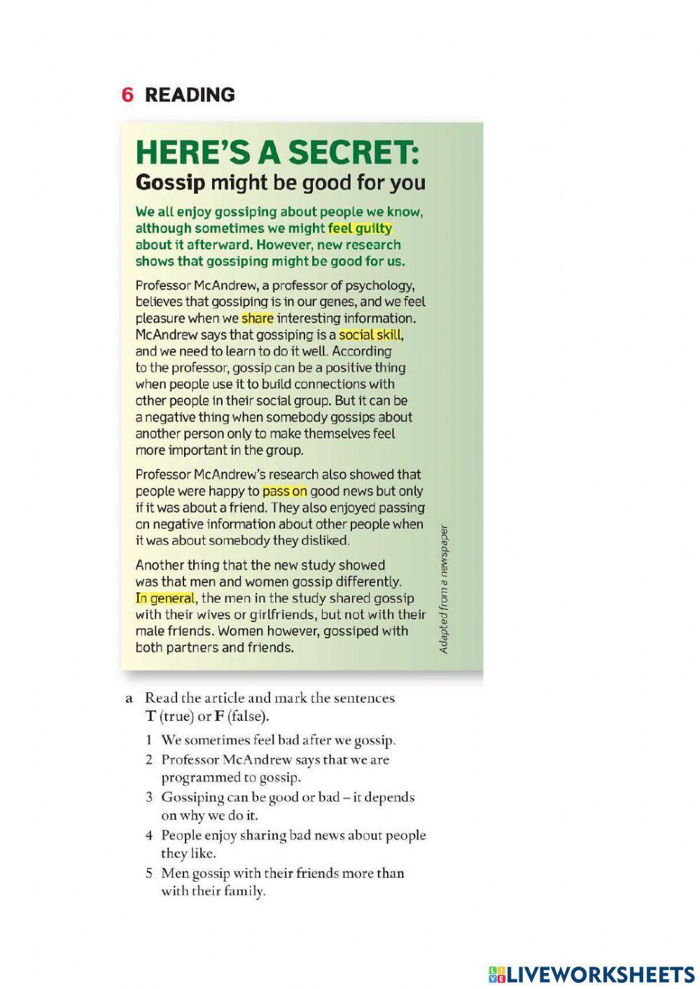 AEF 2 File 12B - Listening Vocabulary Pronunciation and Reading