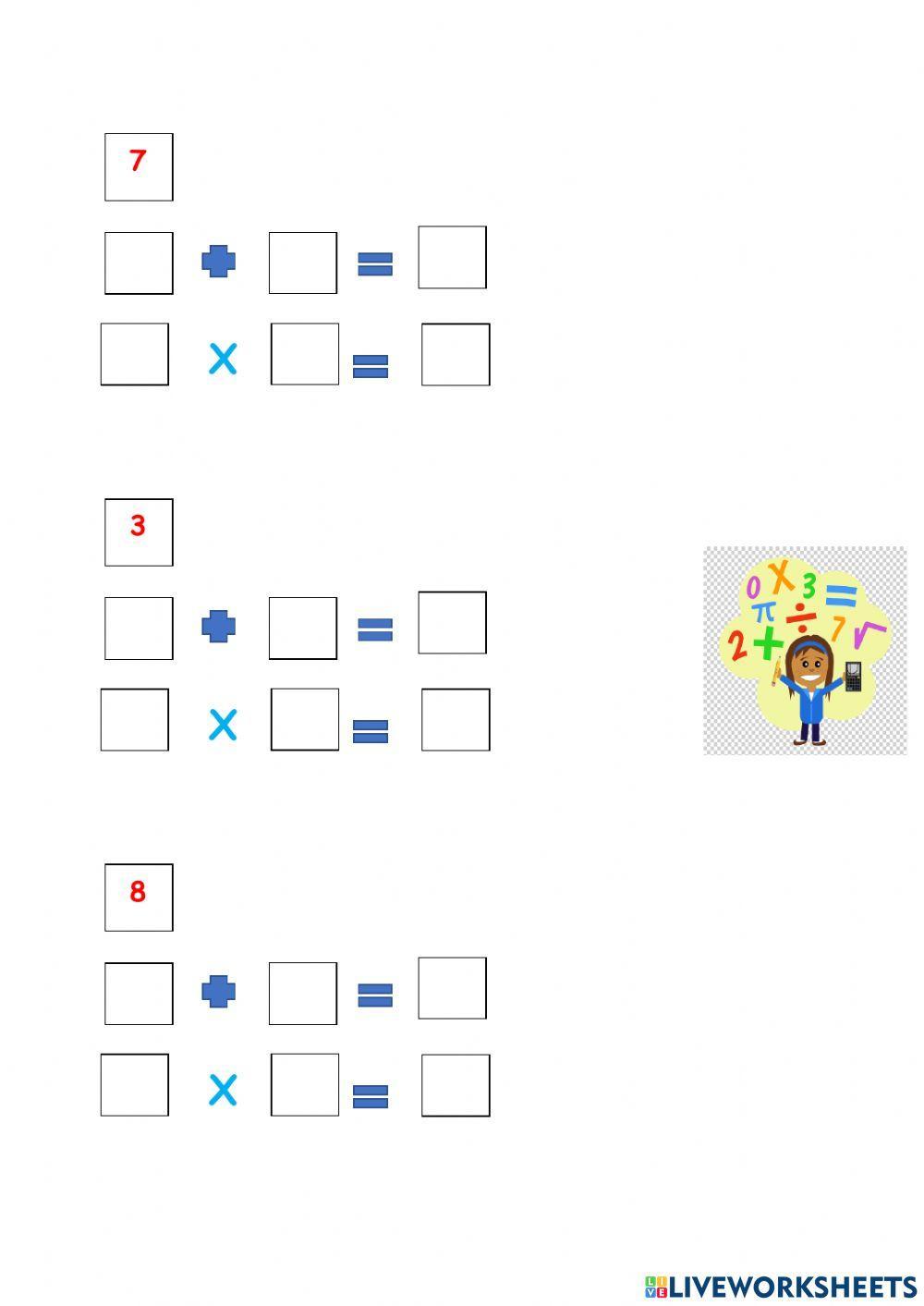 El doble de un número