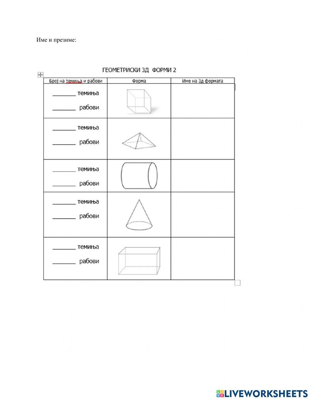 Наставен лист 3д форни