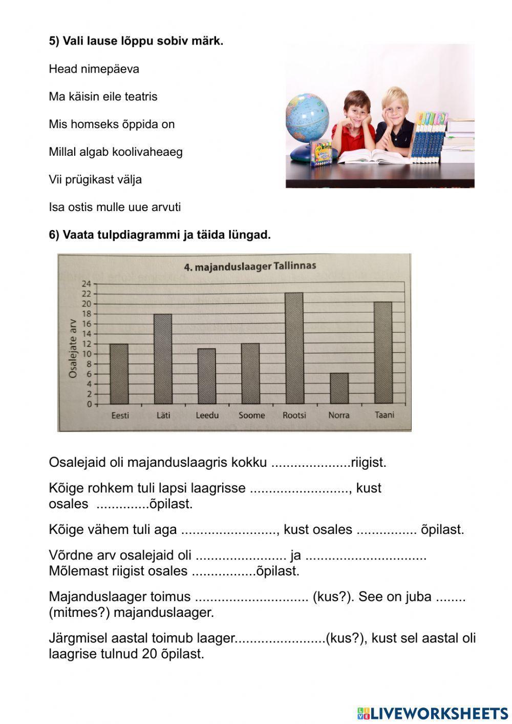 Eesti k kontrolltöö 4.klassile