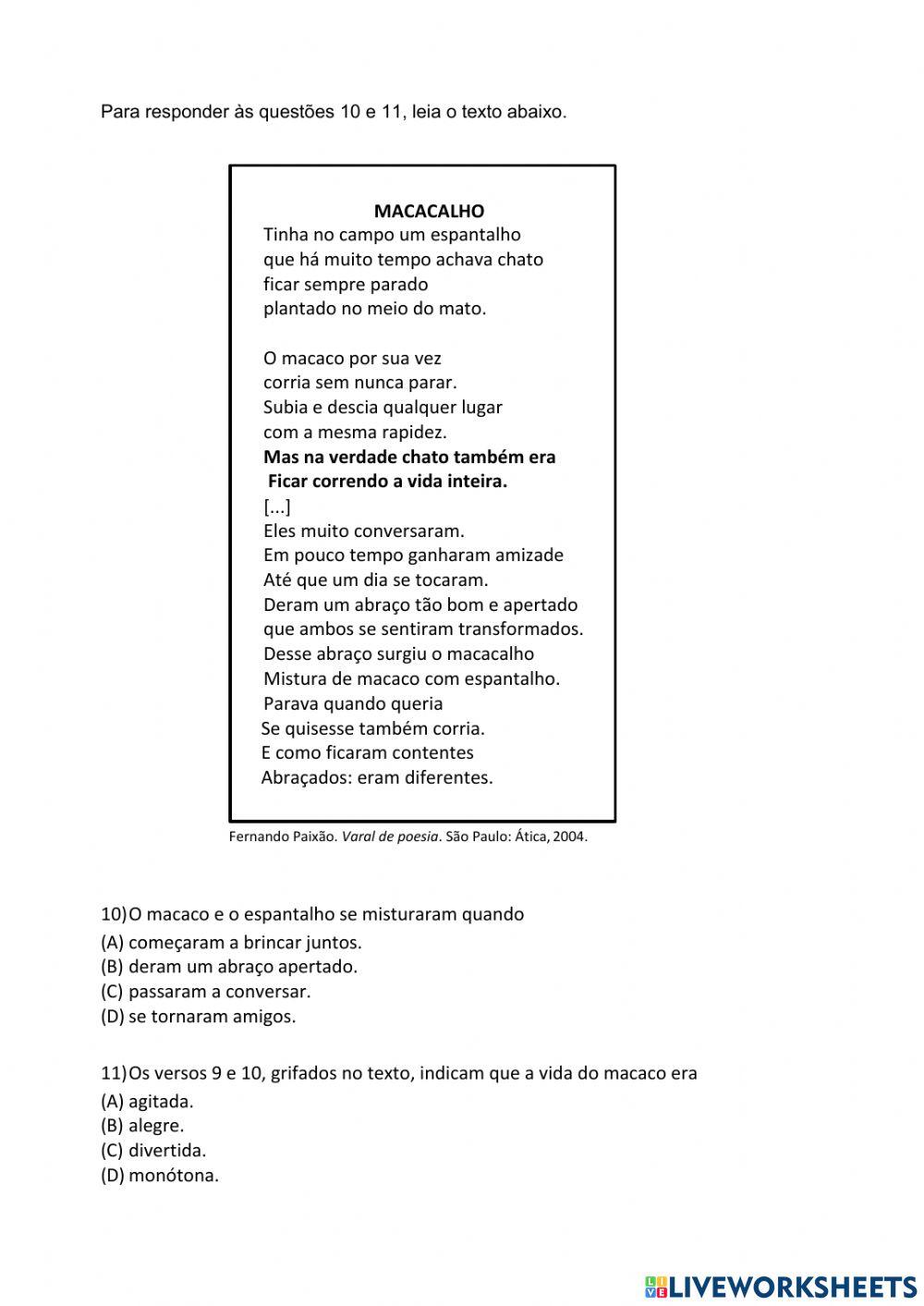 Língua Portuguesa - Textos