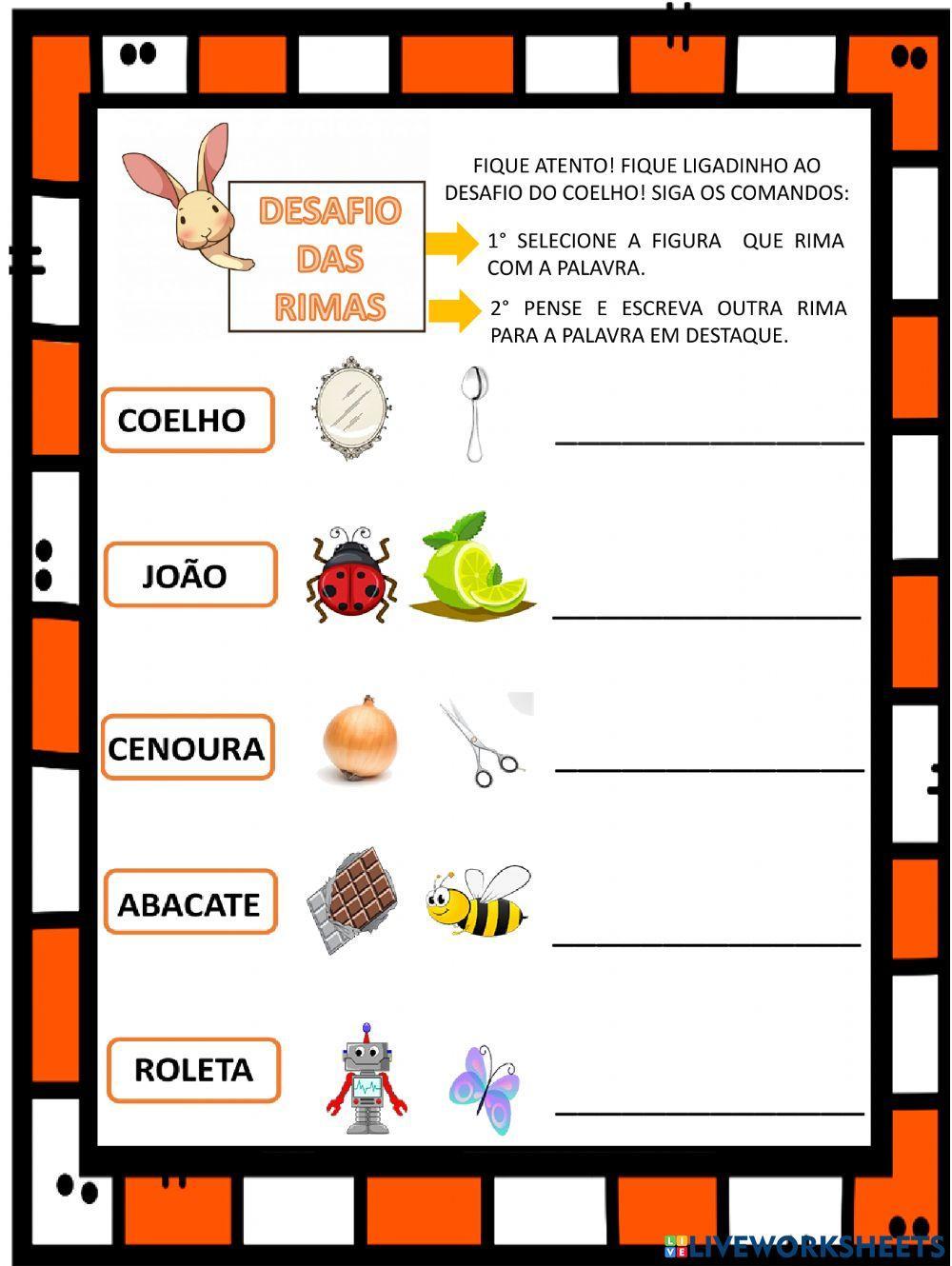 Atividade 035 - o coelho que não era de páscoa