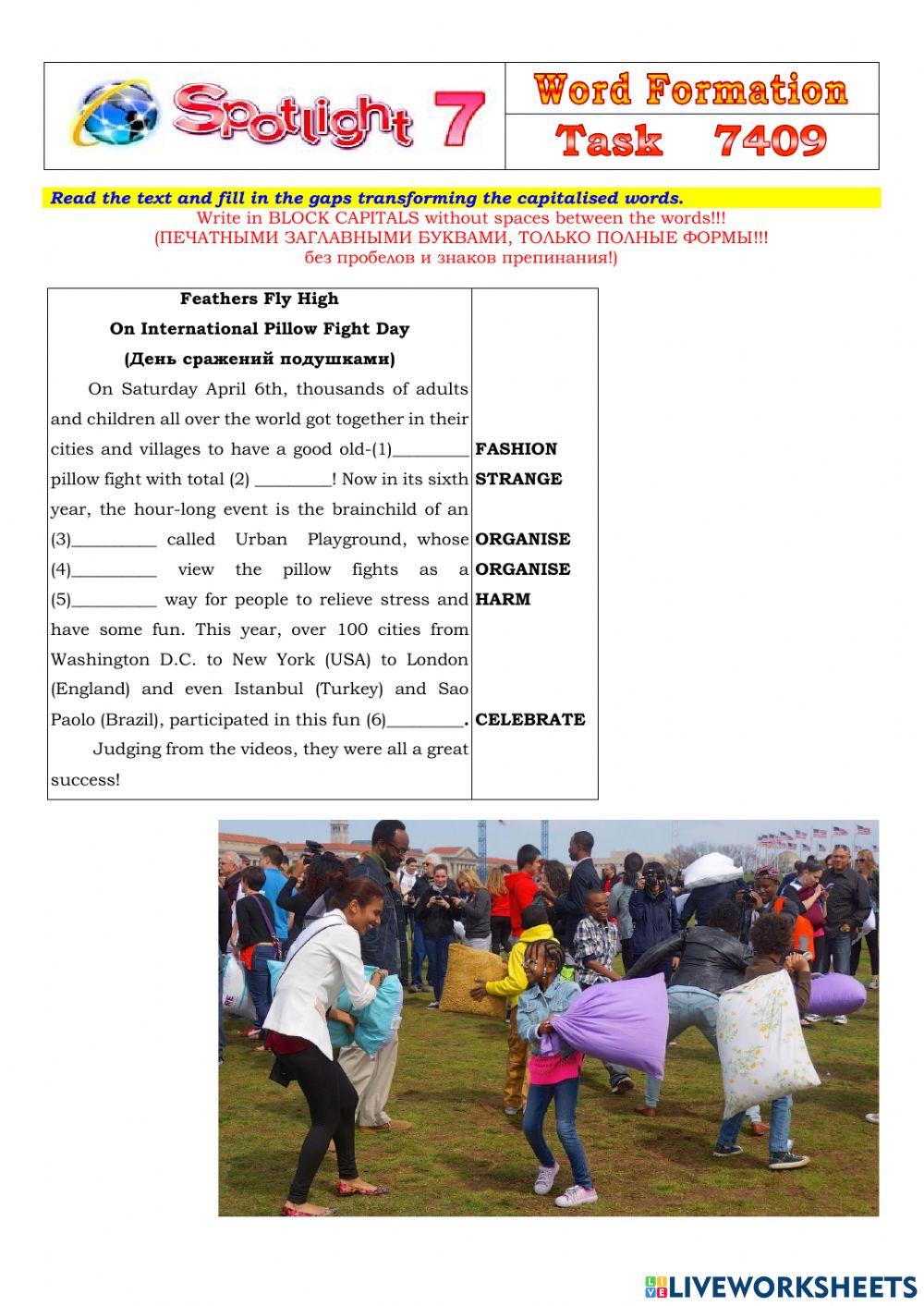 Spotlight 7 Task 7409